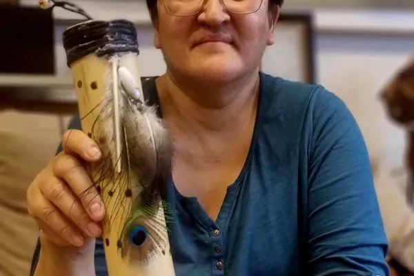 Rainstick maken van bamboe